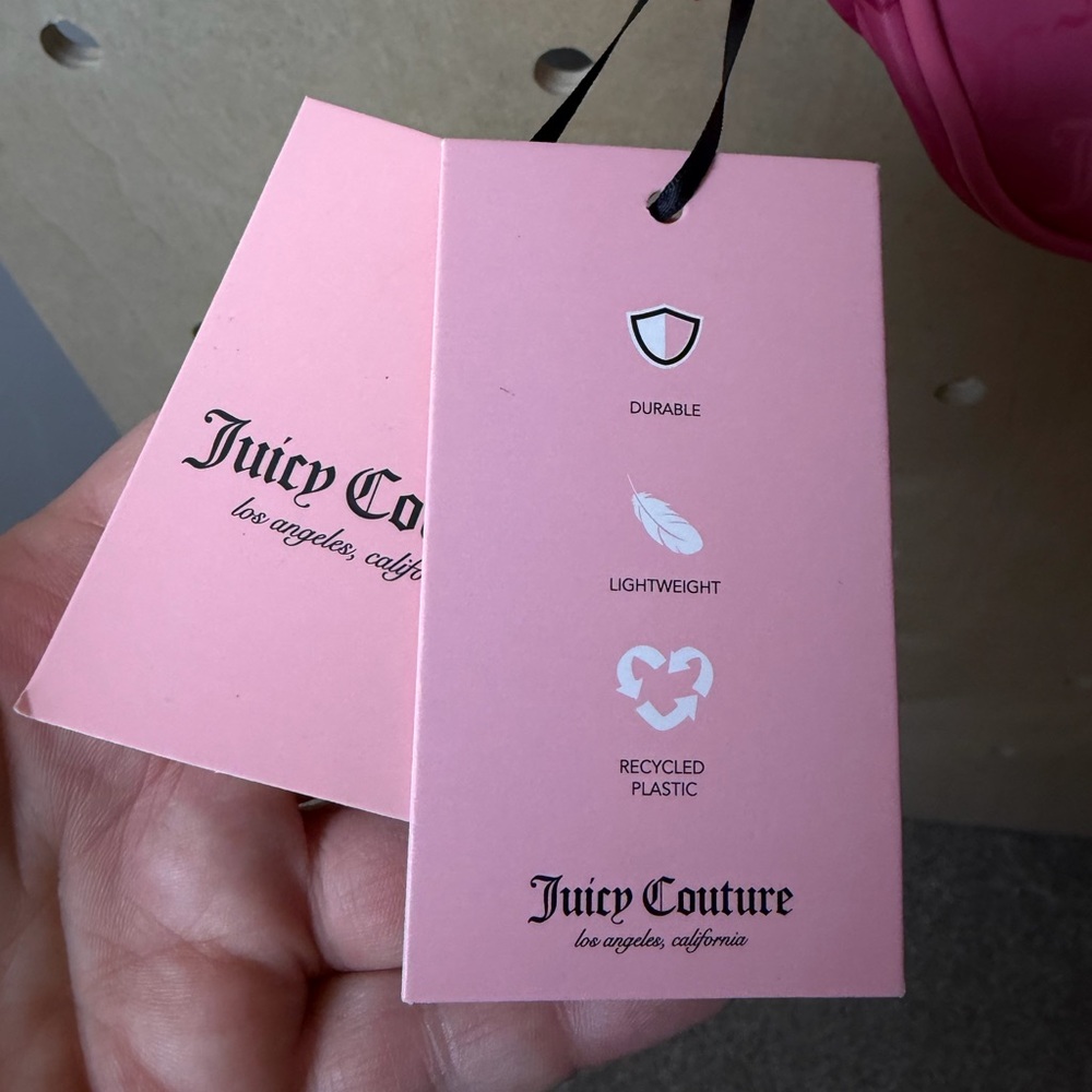 NWT Juicy Couture Monogramed Adjustable Crossbody Bag With Gold Accents - Picture 3 of 9